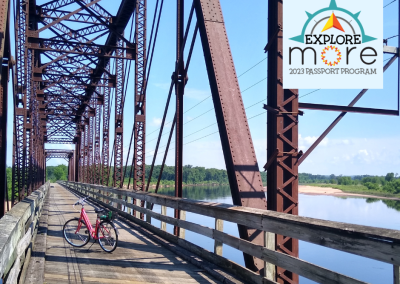 bike on a bridge